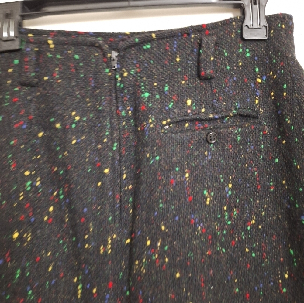 Vintage Couture CYNGE DESIGN Diane B Black Multicolored Wool Suit - Picture 8 of 11